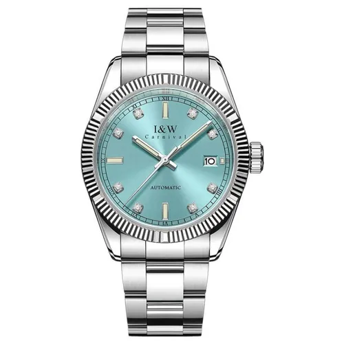 Đồng Hồ Nam I&W Carnival Automatic Watch IW786G-DT (IW786G2) Màu Bạc Xanh Ngọc - Đồng hồ - Vua Hàng Hiệu