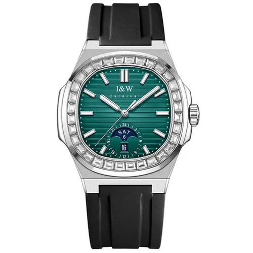 Đồng hồ - Đồng Hồ Nam I&W Carnival IW735G-DS – Automatic (IW735G19) Màu Xanh Green - Vua Hàng Hiệu
