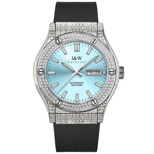 Đồng Hồ Nam I&W Carnival IW55851GD-DS – Automatic (IW55851G39) Màu Xanh Bạc - Đồng hồ - Vua Hàng Hiệu