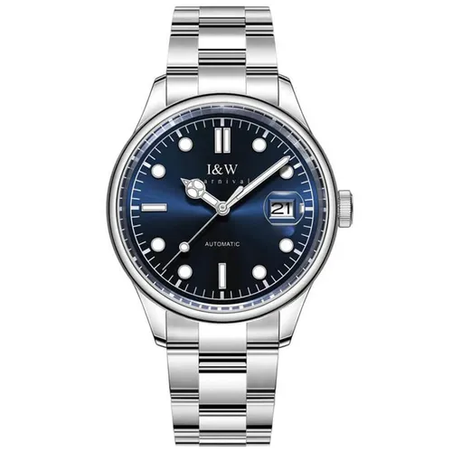 Đồng Hồ Nam I&W Carnival IW653G-DT (IW653G1) Automatic Màu Bạc Xanh