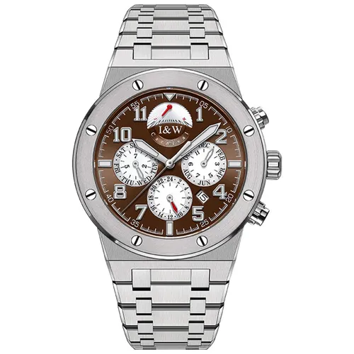 Đồng Hồ Nam I&W Carnival IW655G-DT (IW655G5) Automatic Màu Bạc Nâu - Đồng hồ - Vua Hàng Hiệu