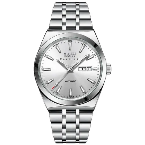 Đồng Hồ Nam I&W Carnival IW732G-DT – Automatic (IW732G1) Màu Bạc