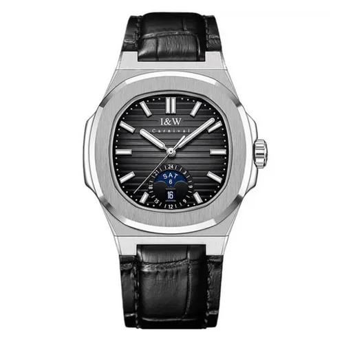 Đồng Hồ Nam I&W Carnival IW735GT-DD – Automatic (IW735GT10) Màu Bạc Đen