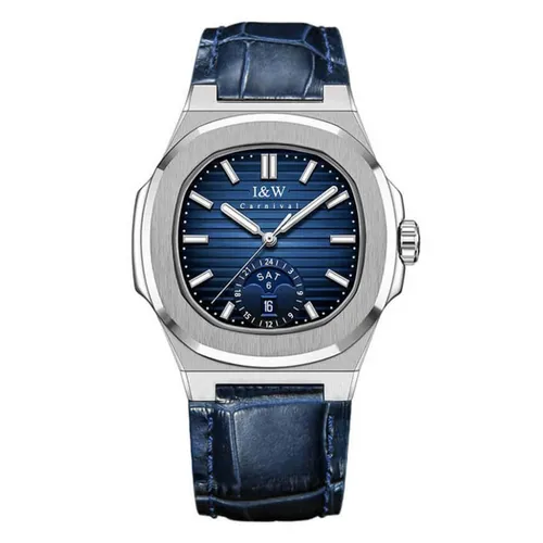 Đồng Hồ Nam I&W Carnival IW735GT-DD – Automatic (IW735GT8) Màu Xanh Bạc
