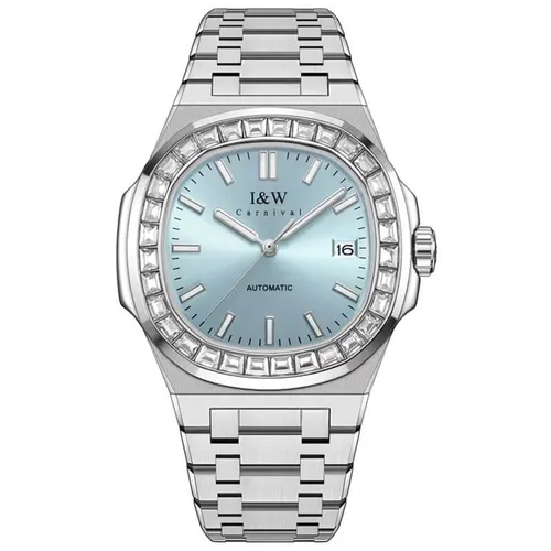 Đồng Hồ Nam I&W Carnival IW750G-DT – Automatic (IW750G2) Màu Xanh Bạc - Đồng hồ - Vua Hàng Hiệu