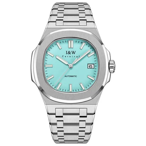 Đồng Hồ Nam I&W Carnival IW750GT-DT – Automatic (IW750GT2) Màu Xanh Bạc - Đồng hồ - Vua Hàng Hiệu