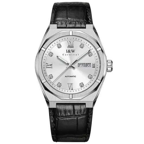 Đồng Hồ Nam I&W Carnival IW751G-DD – Automatic (IW751G8) Màu Đen Bạc - Đồng hồ - Vua Hàng Hiệu
