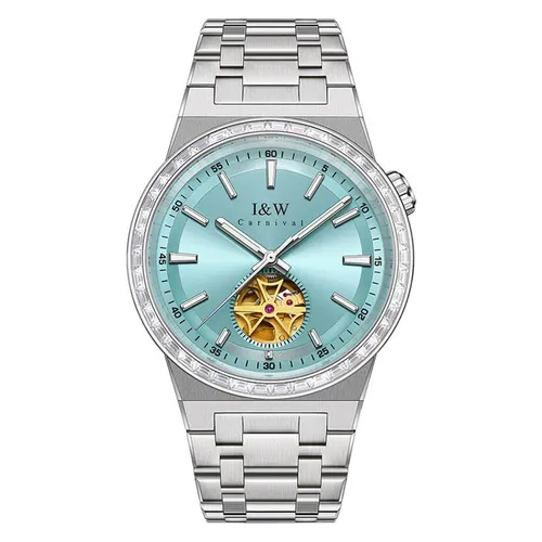 Đồng Hồ Nam I&W Carnival IW761G-DT – Automatic (IW761G2) Màu Xanh Bạc - Đồng hồ - Vua Hàng Hiệu