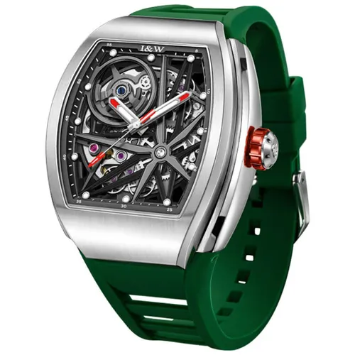 Đồng hồ - Đồng Hồ Nam I&W Carnival IW762GT-DS – Automatic (IW762GT3) Màu Xanh Green - Vua Hàng Hiệu