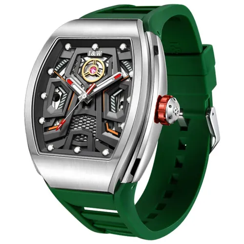 Đồng hồ - Đồng Hồ Nam I&W Carnival IW766G-DS – Automatic (IW766G3) Màu Xanh Green - Vua Hàng Hiệu