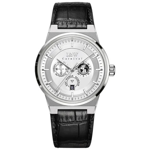 Đồng Hồ Nam I&W Carnival IW782G-DD – Automatic (IW782G2) Màu Đen Bạc - Đồng hồ - Vua Hàng Hiệu