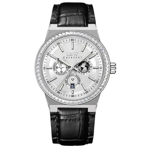 Đồng Hồ Nam I&W Carnival IW785G-DD – Automatic (IW785G5) Màu Đen Bạc