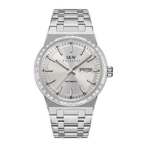 Đồng Hồ Nam I&W Carnival Steel Strap Automatic IW779G-DT (IW779G4) Màu Bạc Xám - Đồng hồ - Vua Hàng Hiệu