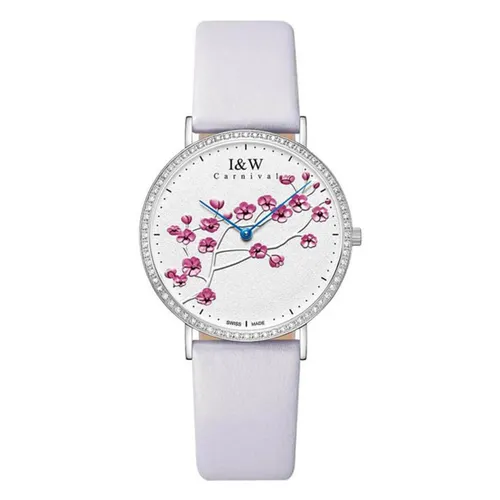 Đồng Hồ Nữ I&W Carnival Watch IW3002L-DD (IW3002L5) Màu Tím Nhạt