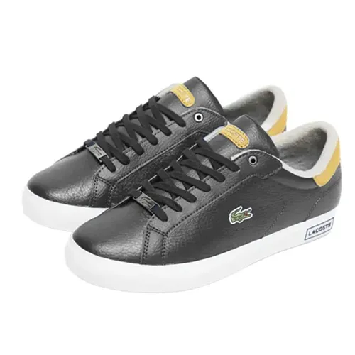 Giày Lacoste Unisex - Giày Thể Thao Lacoste Powercourt Logo Màu Đen Size 42 - Vua Hàng Hiệu