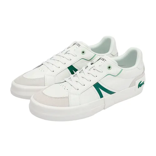 Giày Thể Thao Nam Lacoste Men's Sports Shoes L004 Leather 43CMA0057 082 Material Màu Trắng Size 40.5