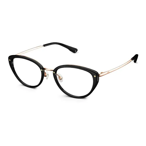 Gọng Kính Nữ Molsion Cat Eye MJ6200 B10 Màu Đen Phối Vàng Hồng