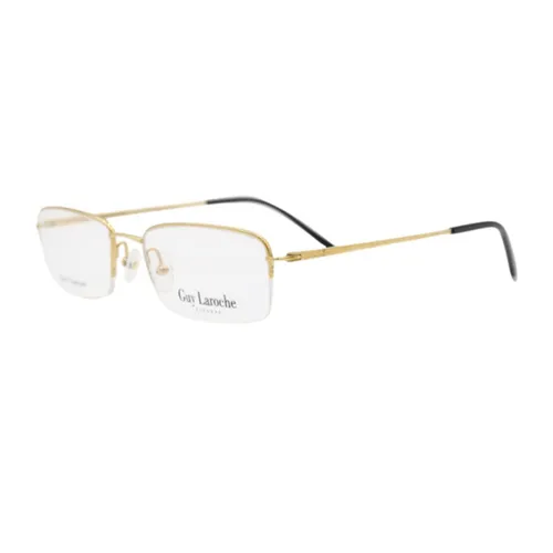 Guy Laroche - Gọng Kính Unisex Guy Laroche Rectangle GL91207XF GP Màu Đen Vàng - Vua Hàng Hiệu