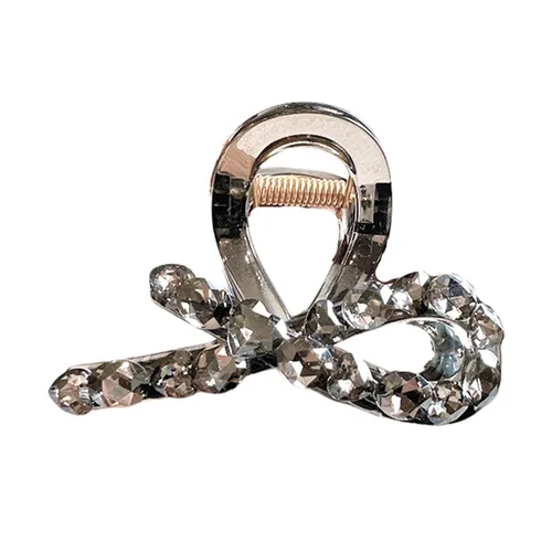 Phụ kiện Nhựa cao cấp Việt Nam - Kẹp Tóc Nữ Kya Jewel Bling Queen HC112 Màu Xám Trong - Vua Hàng Hiệu