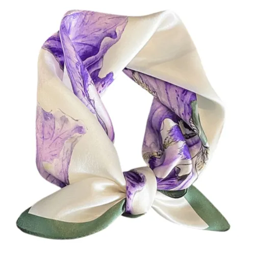 Thời trang Kya Jewel - Khăn Choàng Nữ Kya Jewel Imperial Iris SC56 Màu Trắng - Vua Hàng Hiệu