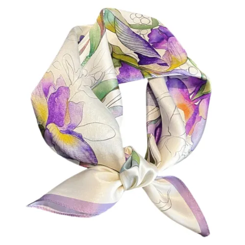 Thời trang Kya Jewel - Khăn Choàng Nữ Kya Jewel Violet Iris SC55 Màu Tím - Vua Hàng Hiệu