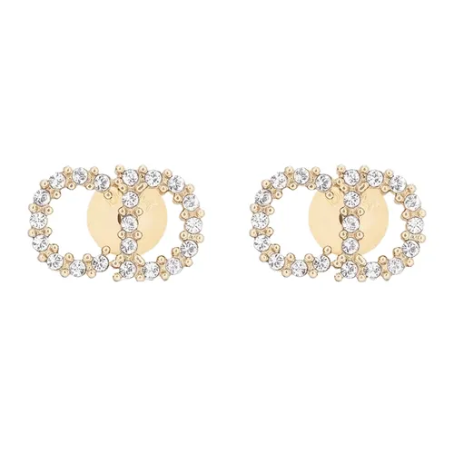 Trang sức Dior - Khuyên Tai Nữ Dior Clair D Lune Earrings E1715CDLCY D301 Màu Vàng Gold - Vua Hàng Hiệu