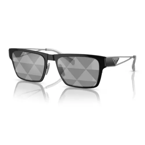 Kính mắt - Kính Mát Nam Prada Sunglasses 0PR71ZS 1AB03T Màu Xám Bạc - Vua Hàng Hiệu