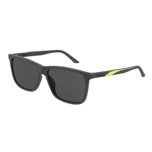 Kính Mát Nam Puma Formstrip Sunglasses PU0322S 002 Màu Xám Đậm