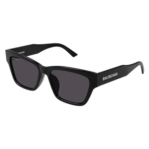 Balenciaga - Kính Mát Nữ Balenciaga Sunglasses BB0307SA 001 Màu Xám Đen - Vua Hàng Hiệu