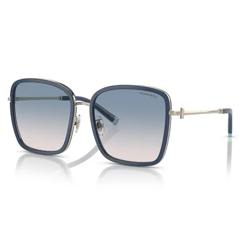 Kính Mát Nữ Tiffany & Co. 0TF3087D 61691659 Màu Xanh Phối Vàng
