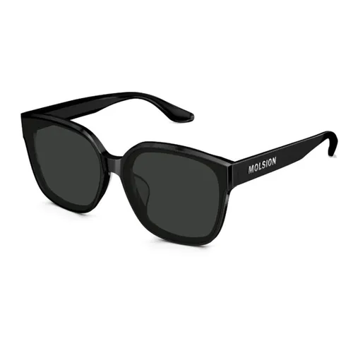 Kính mắt Molsion Unisex - Kính Mát Unisex Molsion Sunglass MS3087 C10 Màu Đen - Vua Hàng Hiệu