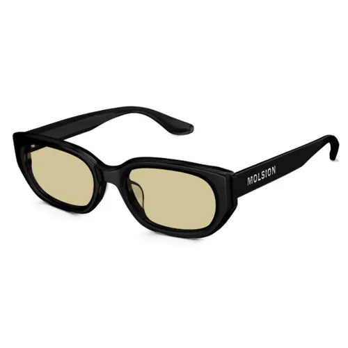 Kính mắt Molsion Unisex - Kính Mát Unisex Molsion Sunglasses MS3089 A16 Màu Đen - Vàng - Vua Hàng Hiệu