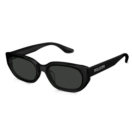 Kính mắt Molsion Unisex - Kính Mát Unisex Molsion Sunglasses MS3089 C10 Màu Đen - Vua Hàng Hiệu