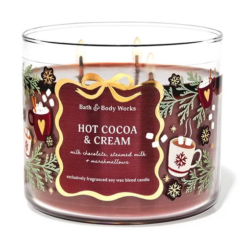Nến thơm Bath & Body Works - Nến Thơm Bath & Body Works CHot Cocoa & Cream Candle 411g - Vua Hàng Hiệu