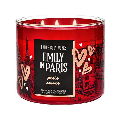 Nến thơm Bath & Body Works - Nến Thơm Bath & Body Works Emily In Paris Amour 3 Wick Candle 411g - Vua Hàng Hiệu