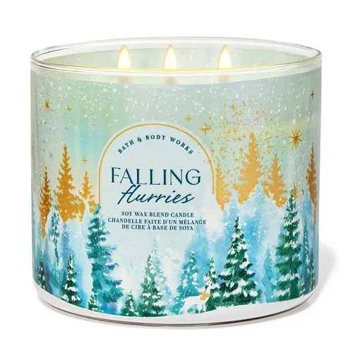 Nến thơm Bath & Body Works - Nến Thơm Bath & Body Works Falling Flurries 411g - Vua Hàng Hiệu
