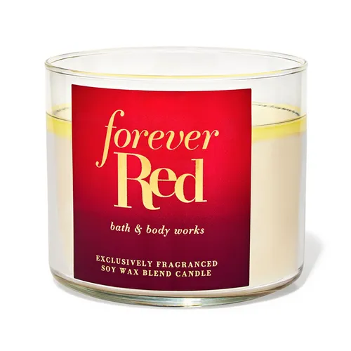 Nến thơm Bath & Body Works - Nến Thơm Bath & Body Works Forever Red 3 Wick Candle 411g - Vua Hàng Hiệu