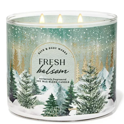 Nến Thơm Bath & Body Works Fresh Balsam 3-Wick Candle 411g