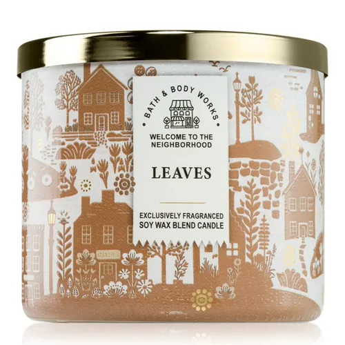Nến thơm Bath & Body Works - Nến Thơm Bath & Body Works Leaves Scented Candle 411g - Vua Hàng Hiệu