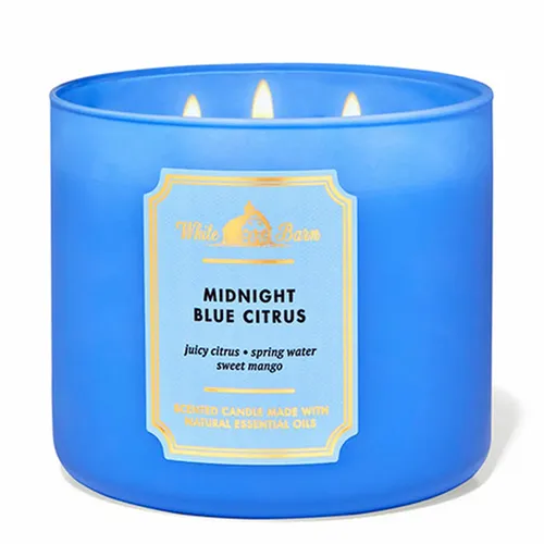 Nến thơm Bath & Body Works - Nến Thơm Bath & Body Works Midnight Blue Citrus Candle 411g - Vua Hàng Hiệu