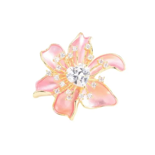Pin Cài Áo Nữ Meri Sweet Flower BR841 Màu Hồng