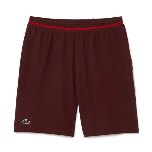 Thời trang 87% Polyester, 13% Elastane - Quần Short Nam Lacoste Tennis Shorts x Novak Djokovic GH7413 51 BZD Màu Đỏ Mận Size 3 - Vua Hàng Hiệu