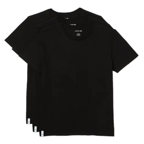 Set Áo Thun Nam Lacoste Men's 3-Pack Regular Fit Cotton Jersey T-Shirts TH3451 031 Màu Đen Size S - Thời trang - Vua Hàng Hiệu