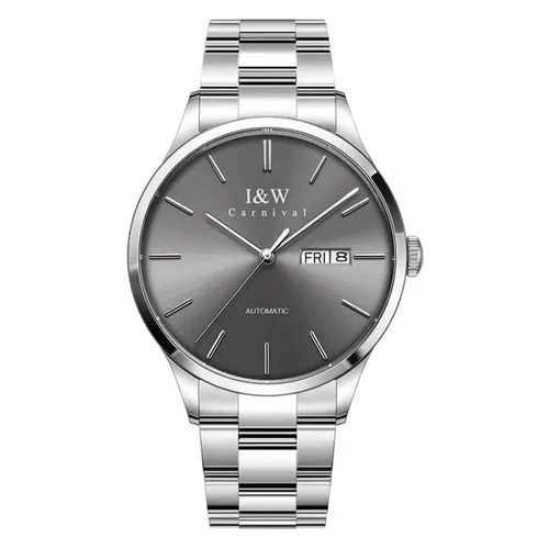 Đồng Hồ Nam I&W Carnival IW530G-DT – Automatic (IW530G7) Màu Xám Bạc