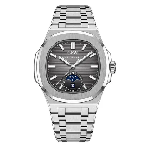 Đồng Hồ Nam I&W Carnival IW735GT-DT – Automatic (IW735GT4) Màu Xám Bạc