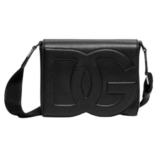 Túi xách Dolce & Gabbana - Túi Đeo Chéo Nam Dolce & Gabbana BM3004 A8034 80999 Màu Đen - Vua Hàng Hiệu
