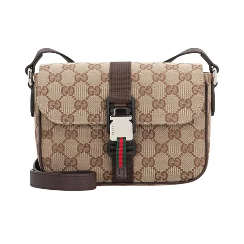 Túi Đeo Chéo Nam Gucci Mini GG Crossbody Bag 802100 FADU5 9857 Màu Be - Túi xách - Vua Hàng Hiệu