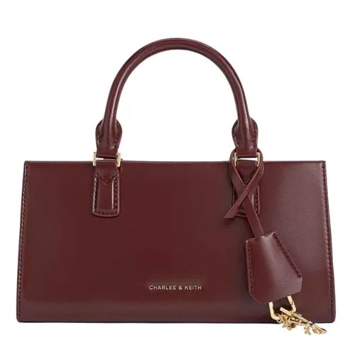 Túi Đeo Chéo Nữ Charles & Keith CNK Mini Kerry Tote Bag Mulberry Plum CK2-30271481 Màu Đỏ