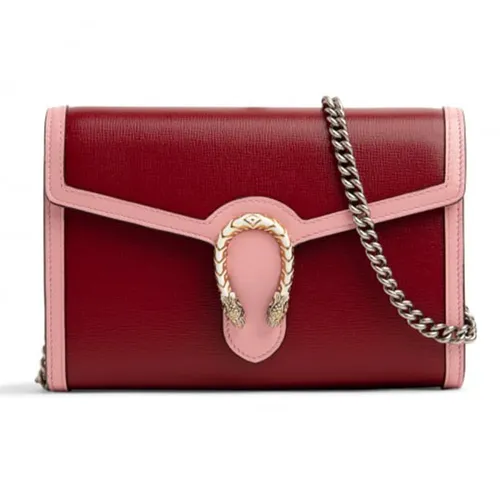 Túi Đeo Chéo Nữ Gucci Burgundy Dionysus Shoulder Bag 401231 18YQX-6664 Màu Đỏ Hồng