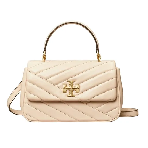 Túi xách - Túi Đeo Chéo Nữ Tory Burch Kira Chevron Top-Handle Bag Màu Kem - Vua Hàng Hiệu